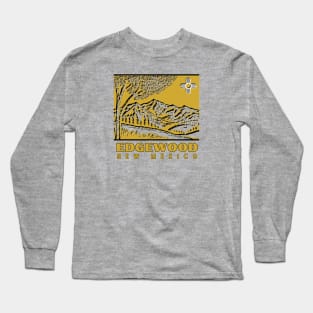 Edgewood New Mexico - Faded design Long Sleeve T-Shirt